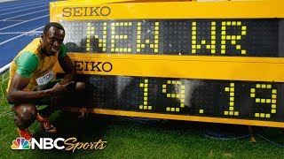 1919 Usain Bolts untouchable 200m world record  NBC Sports [upl. by Aerdnaid]