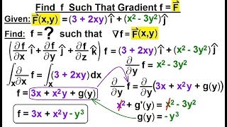 Calculus 3 Line Integrals 42 of 44 Find f Such That Gradient fF [upl. by Lippold]