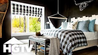 Charcoal Guest Bedroom Tour  HGTV Dream Home 2019  HGTV [upl. by Nivrehs]