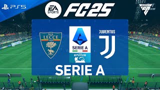 FC 25 Lecce vs Juventus  Serie A 202425  PS5 [upl. by Kobylak]