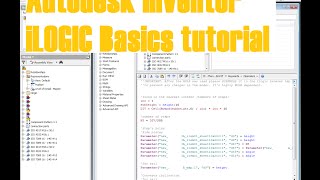 Autodesk Inventor  iLogic Basics  Rules and Forms [upl. by Niwri]