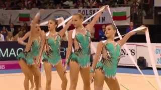 US Group  5 Ribbons  2015 World Rhythmic Gymnastics Championships [upl. by Watkins]