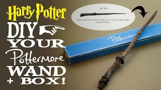 How To Make Your Pottermore Wand  Box Harry Potter DIY [upl. by Balkin]