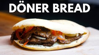 How to make Turkish Pita Bread  Homemade Doner Bread [upl. by Kingston344]