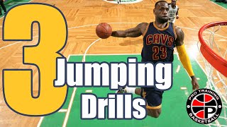 How To Jump Higher Off One Leg  3 Jumping Drills  Pro Training Basketball [upl. by Haggai198]