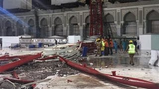 Dozens Killed in Mecca Crane Accident [upl. by Gnak]