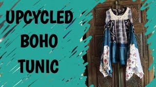 Upcycled Boho Tunic Tutorial [upl. by Adnale815]