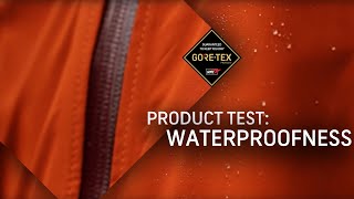 GORETEX Products Test 1 Waterproofness [upl. by Lamek]