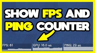 How To Show FPS and Ping Counter  Rainbow Six Siege R6 [upl. by Pegeen]