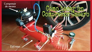 CÓMO HACER UN COMPRESOR CASERO CON MATERIALES RECICLADOS [upl. by Laeynad932]