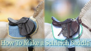 How To Make a Modelhorse Saddle  Schleich Saddle Tutorial [upl. by Gery]