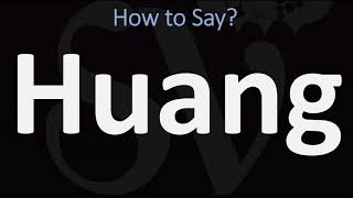 How to Pronounce Huang CORRECTLY 黃 [upl. by Bergin]