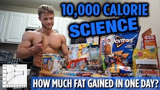 10000 Calorie Challenge SCIENCE Explained  How Much Fat Gained in One Day [upl. by Carmella25]