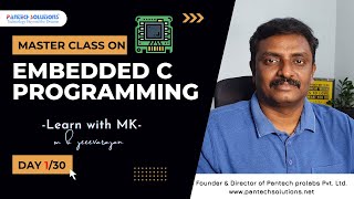 Master Class on quotEmbedded C ProgrammingquotDAY 130  M K Jeevarajan [upl. by Anahsal]