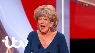 Sue Nicholls Outstanding Achievement Award  British Soap Awards 2019 [upl. by Arlana]