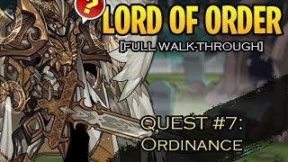 AQW  Lord Of Order Class WALKTHROUGH Quest 7 Ordinance DAILY QUESTS 710 [upl. by Kyl]