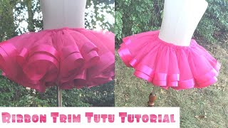 How To Make a Ribbon Trim Tutu [upl. by Groh990]