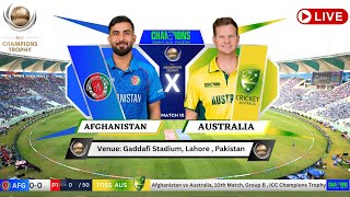 Afghanistan vs Australia Lahore Live Cricket Match Today  AFG vs AUS Live Match Today AFG vs AUS [upl. by Airotel652]