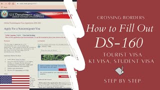 How to Fill Out Form DS 160 USA Visa Application 2021 STEP BY STEP [upl. by Bettine]