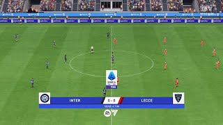 Inter vs Lecce 24082024 Serie A EA FC 24 [upl. by Schwinn]