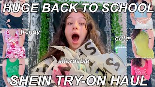 HUGE TRENDY BACK TO SCHOOL SHEIN TRYON HAUL 2021 [upl. by Ratha557]