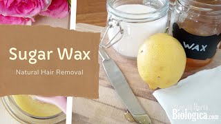 DIY Sugaring Wax  Sugar amp Lemon  Natural Hair Removal At Home [upl. by Leryt]