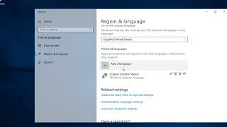 How To Change Keyboard Language In Windows 10 [upl. by Aicad345]