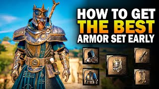 How To Get THE BEST Armor Set Early Assassins Creed Valhalla Thegns Armor Set [upl. by Wills]