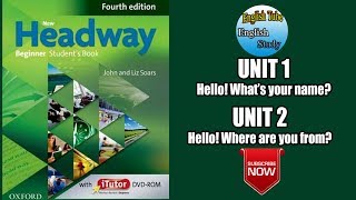 New Headway 4th Edition Video Beginner Unit 1 and 2 [upl. by Nueormahc]