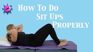 How to Do Sit Ups Properly [upl. by Pudendas]