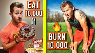 I Tried To EAT and BURN 10000 Calories in 24 HOURS [upl. by Esila]