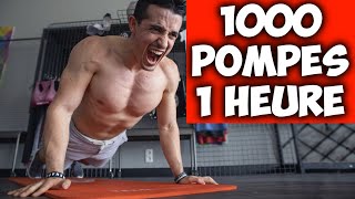 1000 POMPES EN 1 HEURE challenge [upl. by Barris]