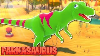 TREX ATTACK  Parkasaurus Gameplay  Dinosaur Park Simulator Game [upl. by Iva361]