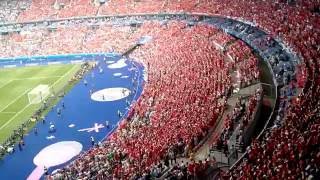 National Anthem of Austria performed by fans euro 2016 [upl. by Drhcir]