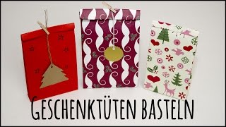 Geschenktüten selber basteln  Anleitung [upl. by Araiet]