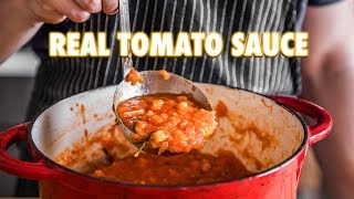 Proper Tomato Sauce Using Fresh Tomatoes 3 ingredients [upl. by Miarfe]