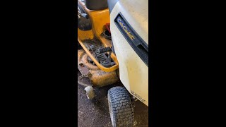 cub cadet ltx 1045 deck belt come off [upl. by Malkah]