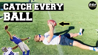 5 BEST Catching Drills For RECEIVERS In Football [upl. by Ferreby]