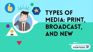 Types of Media Print Broadcast and New Media [upl. by Shurlock]