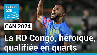 CAN 2024  La RD Congo héroïque bat lEgypte aux tirs au but • FRANCE 24 [upl. by Nenney]