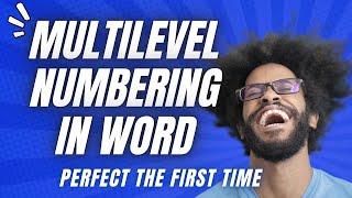 How To Create Multilevel Numbering In Word That Actually Works [upl. by Dib]