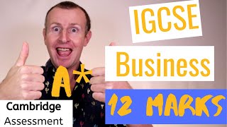 12 Mark IGCSE Olevel Business Paper 2 in 5 minutes  UPDATED 2020 Cambridge International A [upl. by Reinar]