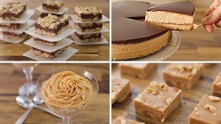 4 Easy NoBake Peanut Butter Dessert Recipes [upl. by Gabi]