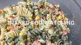 HOW TO MAKE PASTA SALAD 9 [upl. by Etnahc]