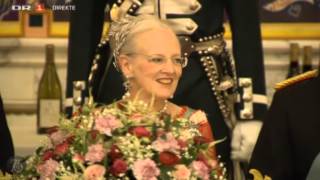 Queen Margrethe II 75th birthday dinner Christiansborg Palace  2 2015 [upl. by Nohcim]