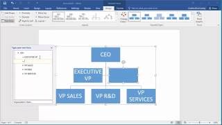 How to Create an Organization Chart in Word 2016 [upl. by Mirelle]