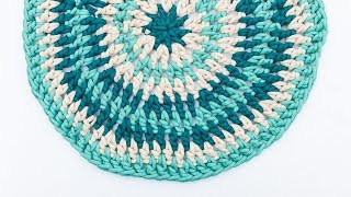 How to Crochet a Quick amp Easy Rug [upl. by Neelrak]