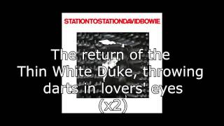 Station to Station  David Bowie  Lyrics [upl. by Adner725]