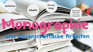 Monographie  Definition amp Beispiele [upl. by Edak]