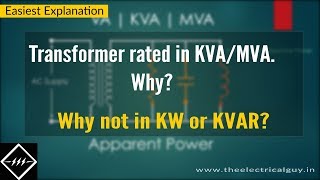 Transformer rated in KVAMVA Why Explained  TheElectricalGuy [upl. by Hoashis670]